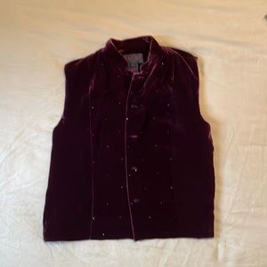 Ralph Lauren vest (velvet) size XS